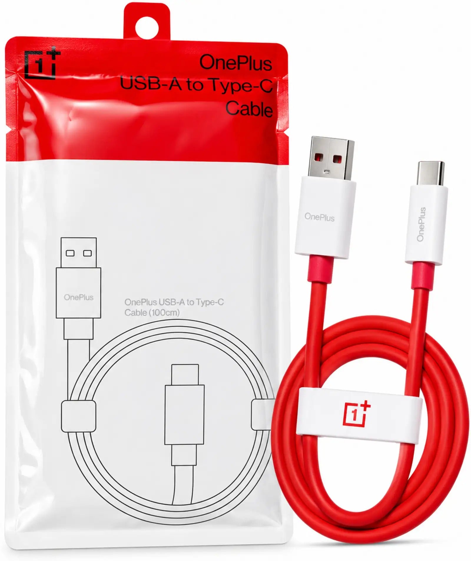 OnePlus USB Type C Cable(Compatible with Mobie, Tablet, oneplus wireless Neckbands, Laptop, Computer, Power Bank)USB Type A To USB Type C
